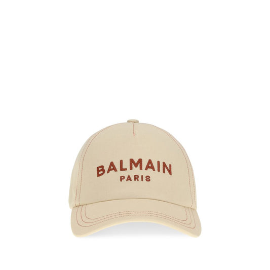 Balmain Beige Cotton Cap (Baseball Hat) 1728,72470364320,Accessories,Balmain,Beige,Caps (Baseball Hat) - Hats - Accessories,Hats - Accessories,New with tags,UNI,Women