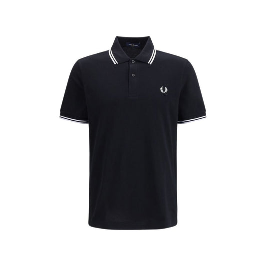 Fred Perry Black Cotton Polo Shirt 1728,72470364320,Black,Clothing,Fred Perry,L,M,Men,New with tags,Polo Shirts - T-Shirts - Clothing,T-Shirts - Clothing,XL