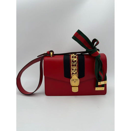 Gucci GUCCI SYLVIE Red Handbag