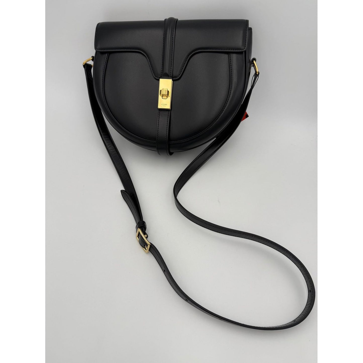 Celine CELINE Sac 16 Besace Black Large Bag