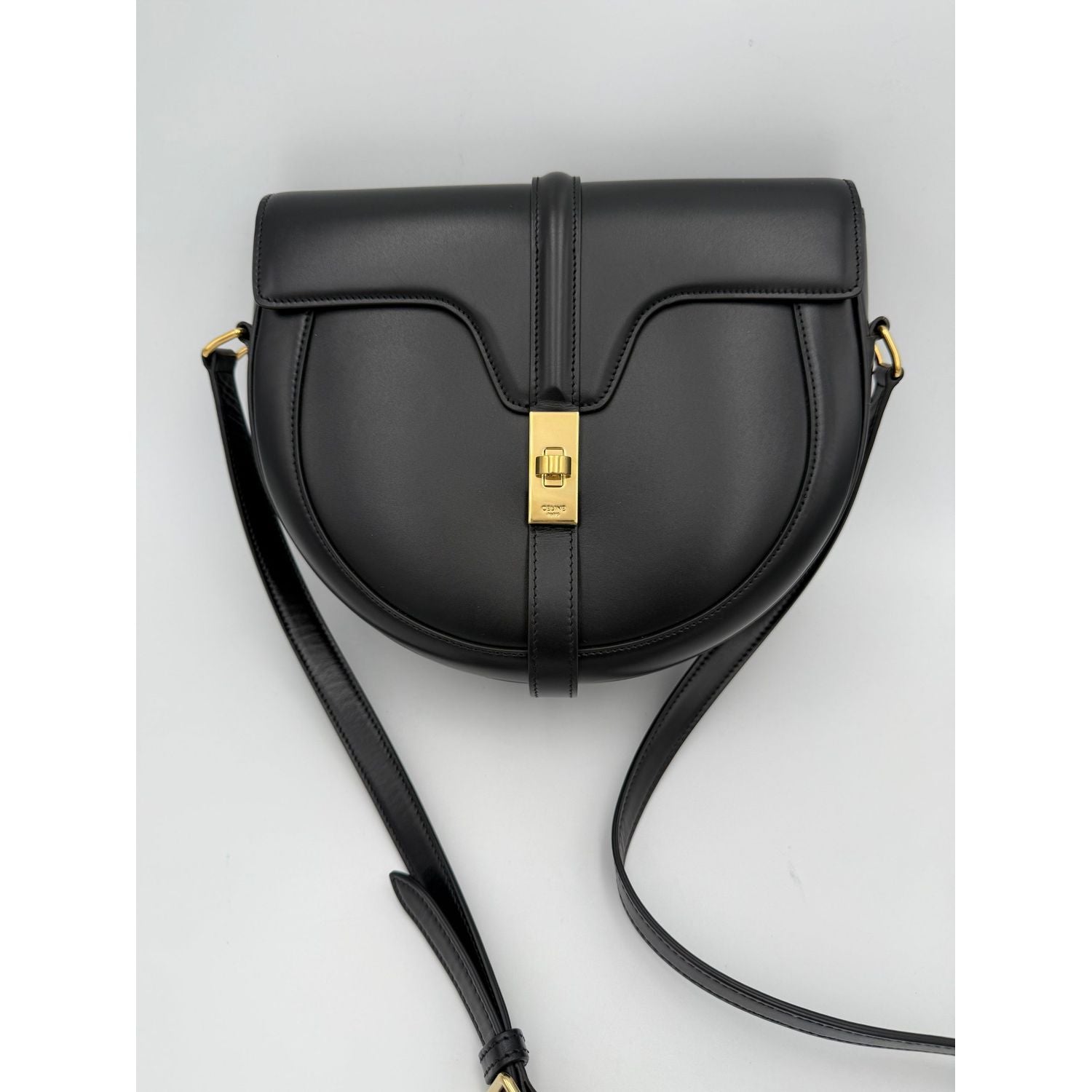 Celine CELINE Sac 16 Besace Black Large Bag