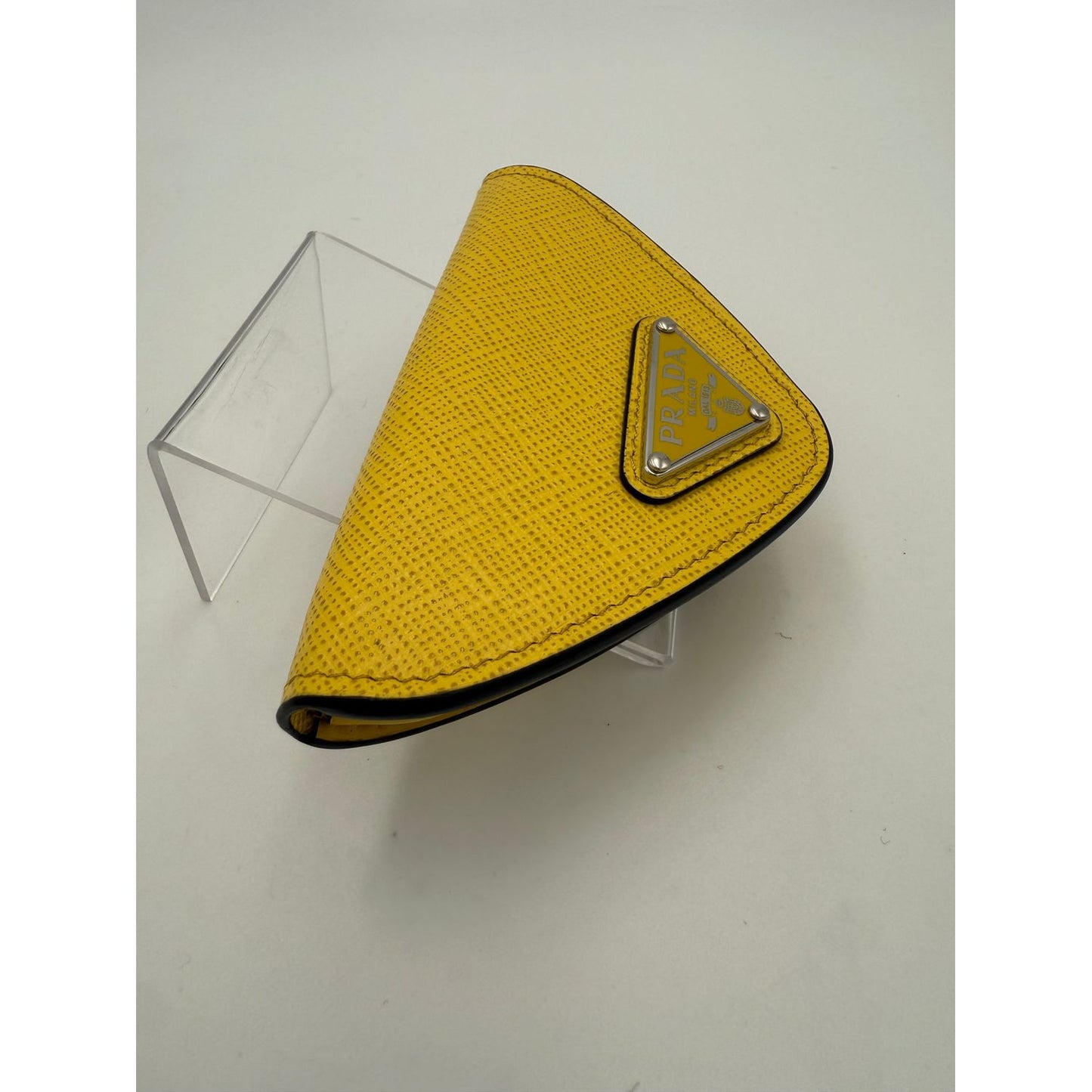 Prada PRADA Saffiano Yellow Coin Purse