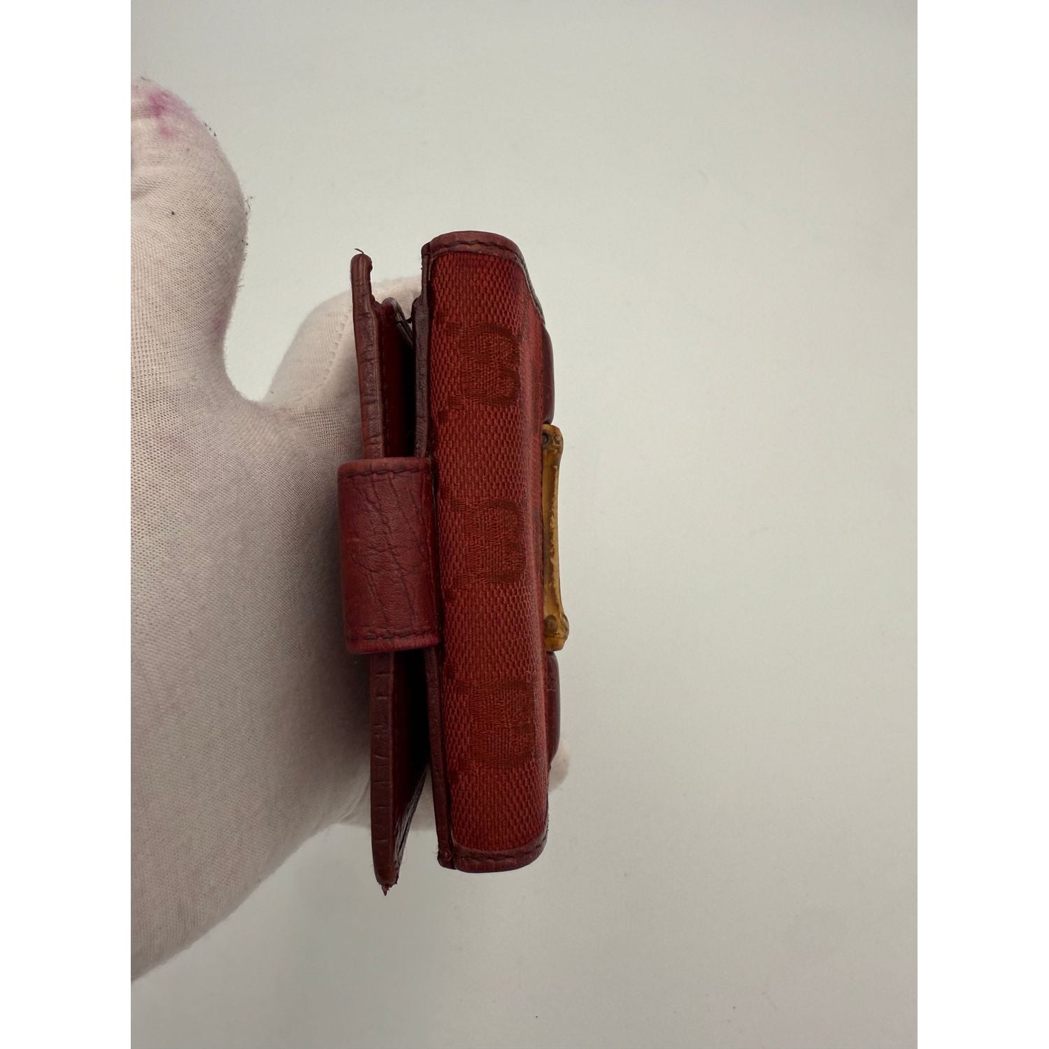 Gucci GUCCI GG Canvas Compact Wallet