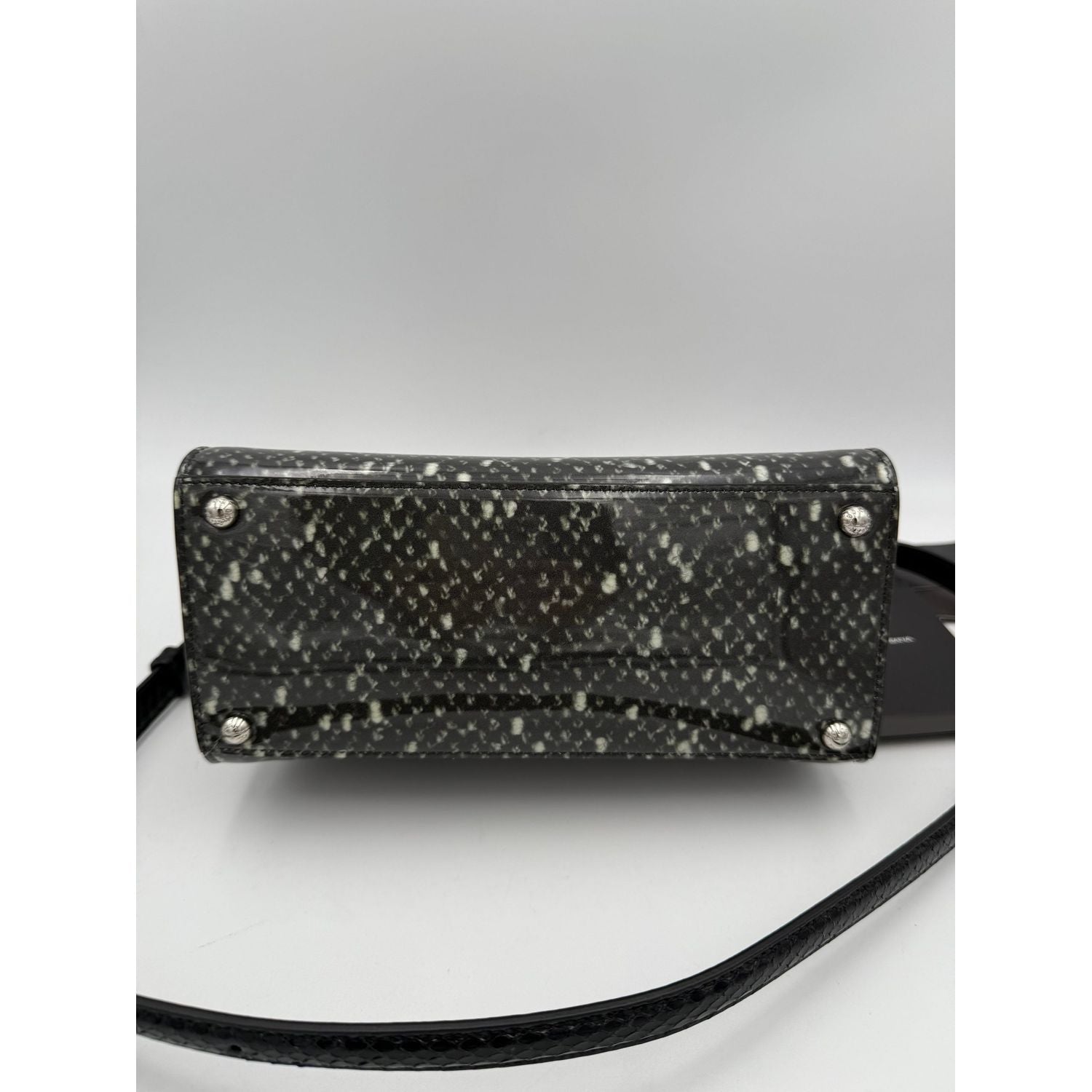 Dolce & Gabbana DOLCE & GABBANA Monica Python and Patent Handbag