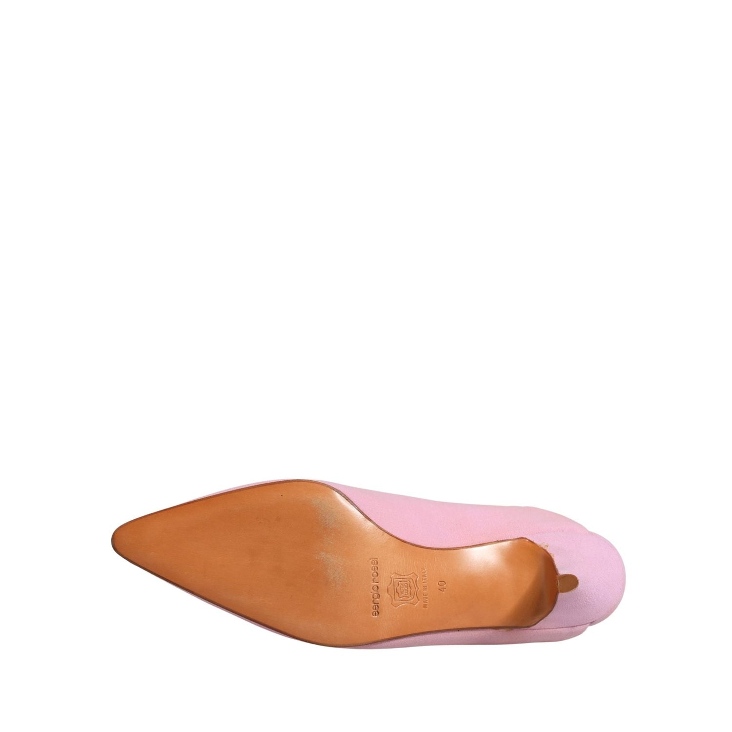 Dolce & Gabbana Pink Suede Heel Mule Shoes