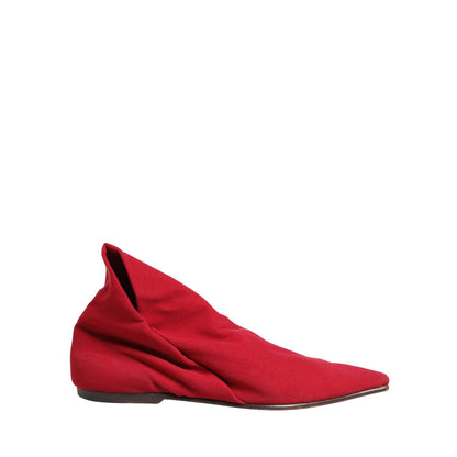Dolce & Gabbana Red Suede Ankle Boots Shoes