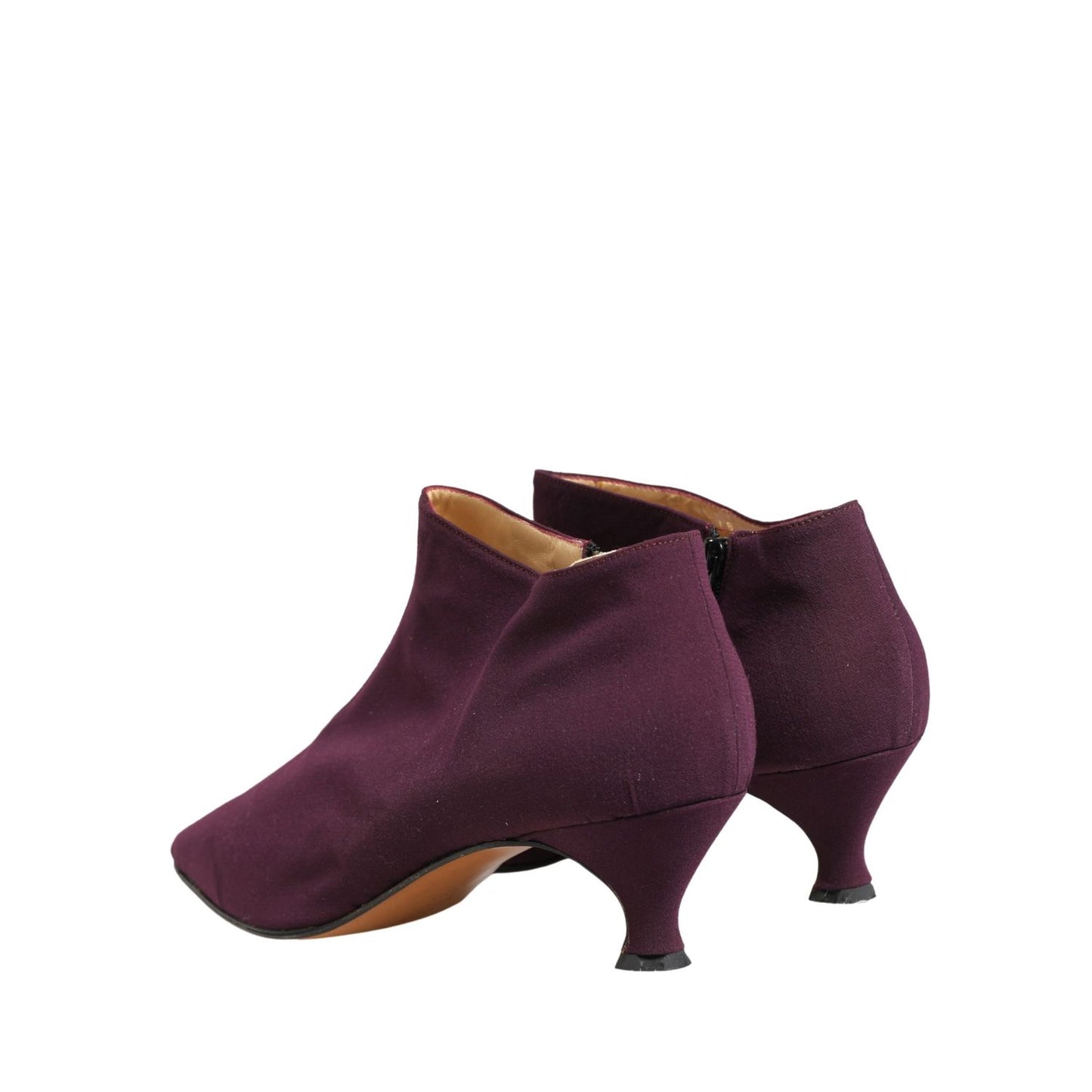 Dolce & Gabbana Purple Suede AnkleBoots Shoes