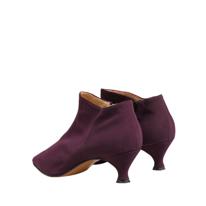 Dolce & Gabbana Purple Suede AnkleBoots Shoes