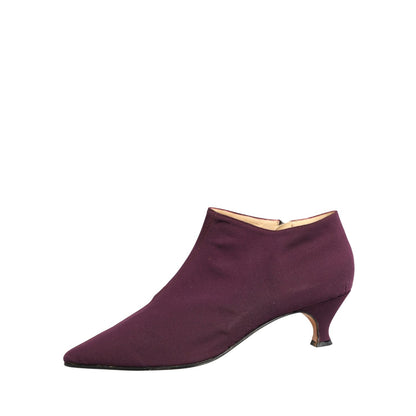 Dolce & Gabbana Purple Suede AnkleBoots Shoes
