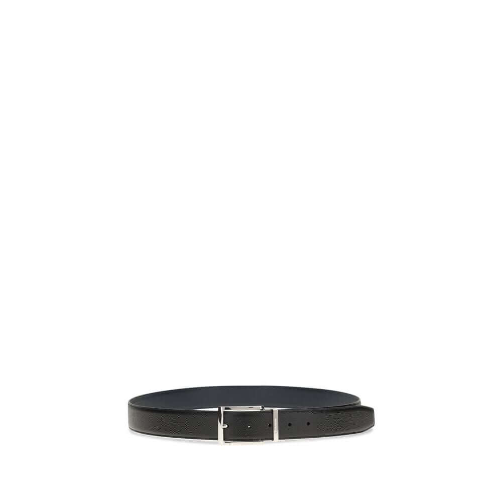 Ferragamo Blue Calf Leather Bos Taurus Regular Belt
