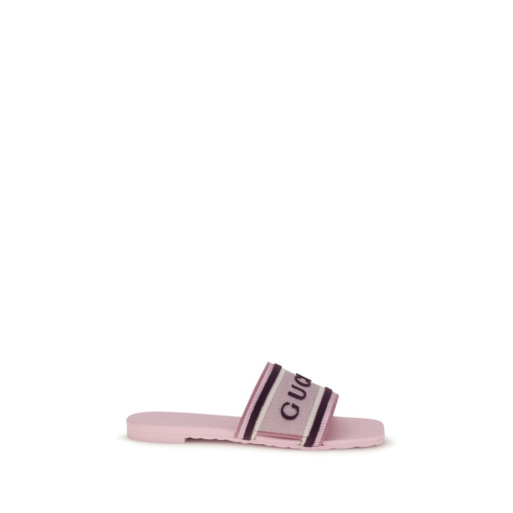 Gucci Multicolor Cotton Sandals 1728,72470364320,EU36.5/US6.5,EU36/US6,EU37.5/US7.5,EU37/US7,EU38.5/US8.5,EU39/US9,EU40/US10,Flat - Sandals - Shoes,Gucci,Multicolor,New with tags,Sandals - Shoes,Shoes,Women