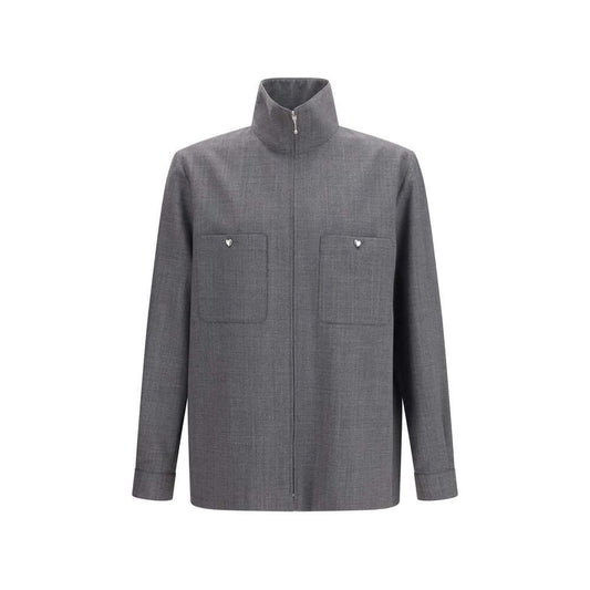 Valentino Garavani Gray Polyester Coat
