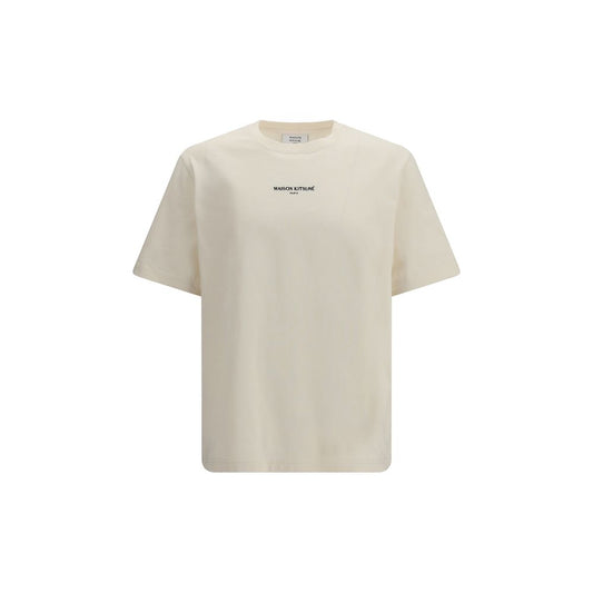 Maison Kitsuné Beige Cotton T-Shirt 1728,72470364320,Beige,Clothing,L,M,Maison Kitsuné,Men,New with tags,S,T-Shirts - Clothing,T-Shirts - T-Shirts - Clothing,XS