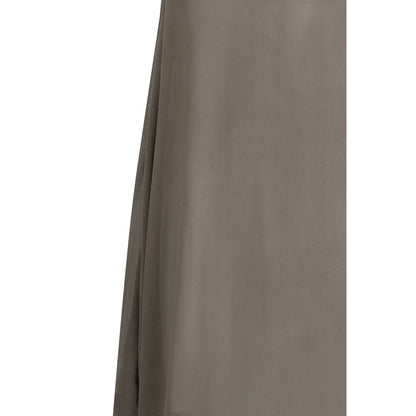 Rick Owens Gray Silk Casual Dress
