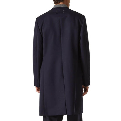 Maison Margiela Blue Wool Coat