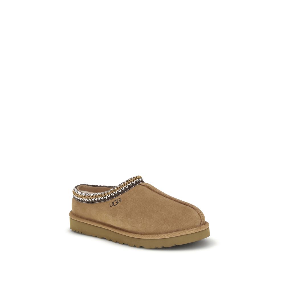 UGG Beige Leather Mules