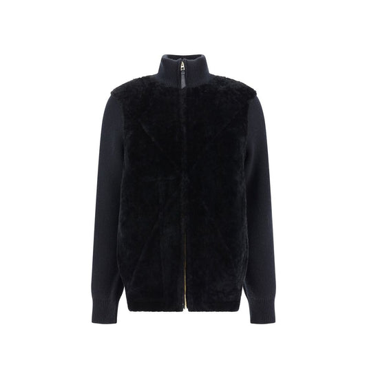 Loewe Black Lamb Fur Full-Length Jacket