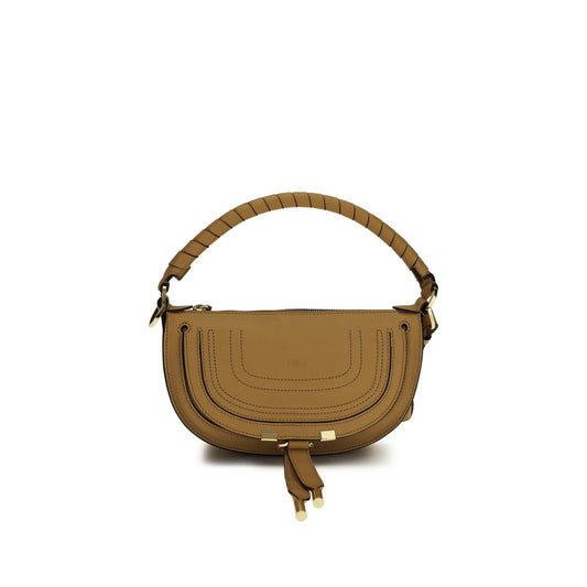 Chloé Brown Leather The Marcie Mini Shoulder Bag