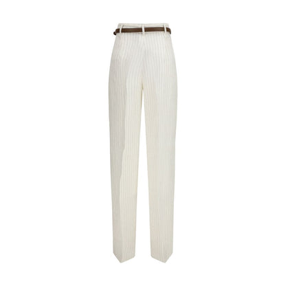 Max Mara Beige Linen Casual Pants