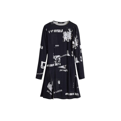 Desigual Black Viscose Short Dress