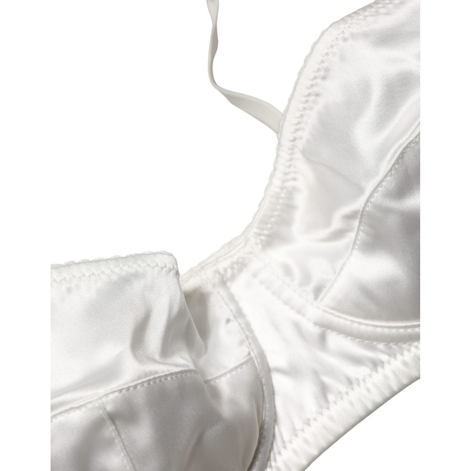 Dolce & Gabbana White Semi-Pad Underwire Balconette Underwear