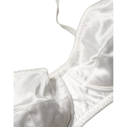 Dolce & Gabbana White Semi-Pad Underwire Balconette Underwear