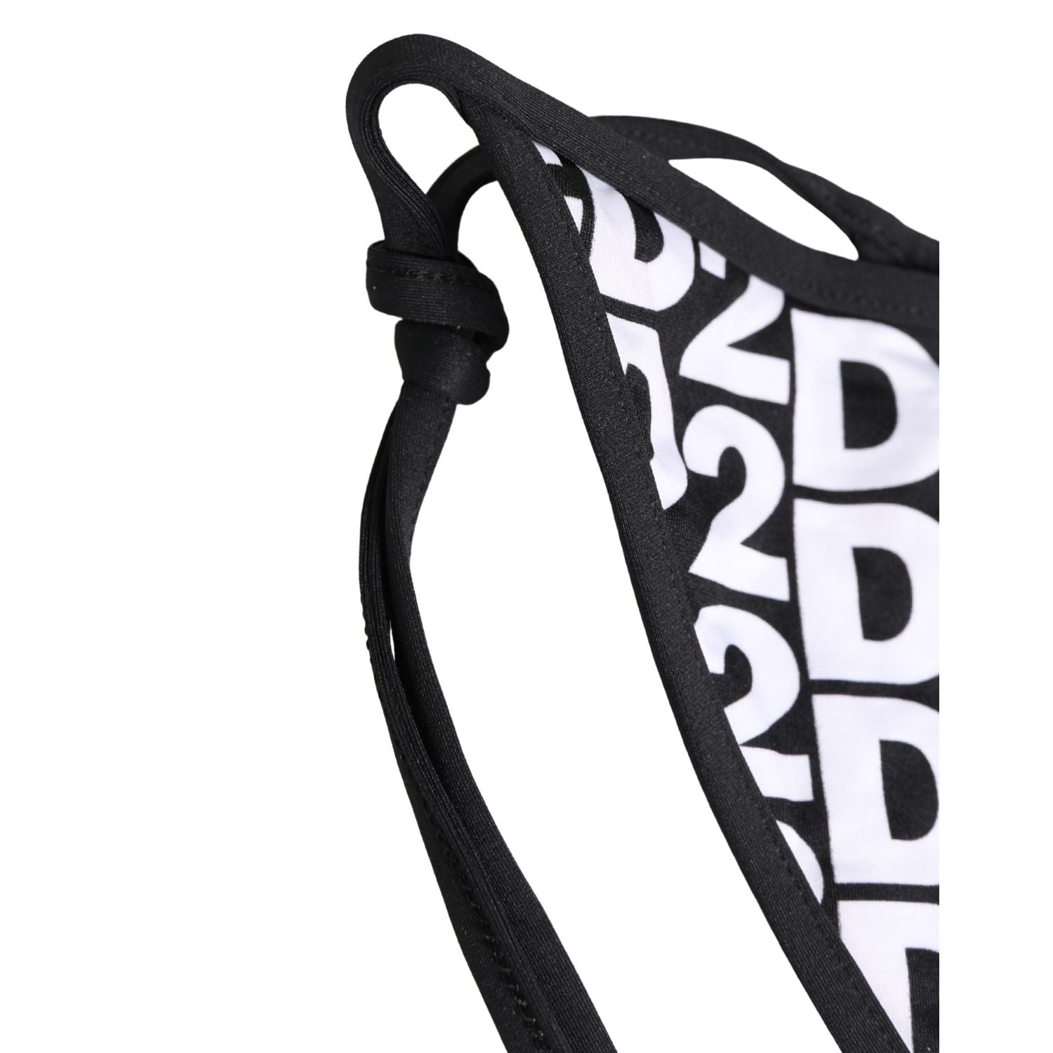 Dsquared² Multicolor Nylon Logo Print Bikini Bottom Swimwear