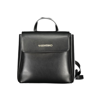 Mario Valentino Black Polyurethane Women's Backpack