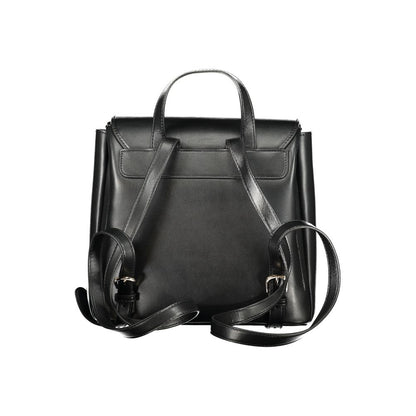 Mario Valentino Black Polyurethane Women's Backpack