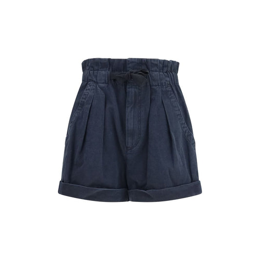 Marant Etoile Black Cotton Bermuda Shorts