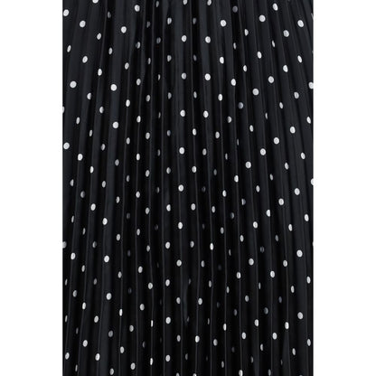 Self-Portrait Black Polyester Casual Dress