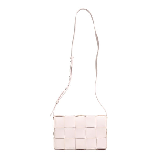 Bottega Veneta Pink Intrecciato Cassette Shoulder Bag