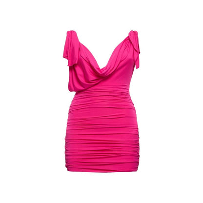 The Attico Multicolor Elastane Casual Dress