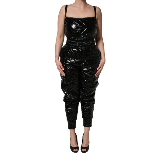 Dolce & Gabbana Black Sleeveless Romper Jumpsuit Dress