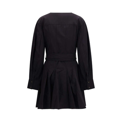 Ganni Black Cotton Casual Dress
