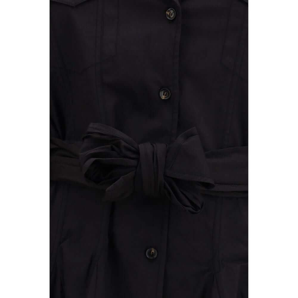 Ganni Black Cotton Casual Dress