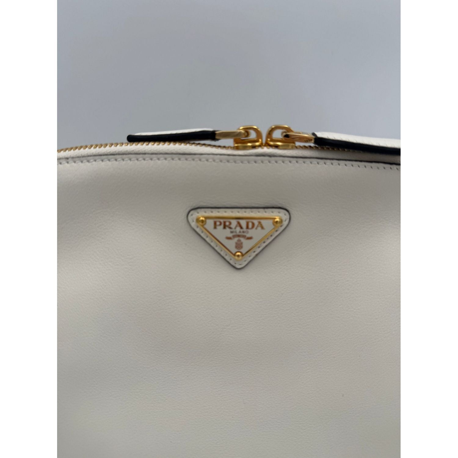 Prada PRADA Bauletto BOWLING in Leather Handbag