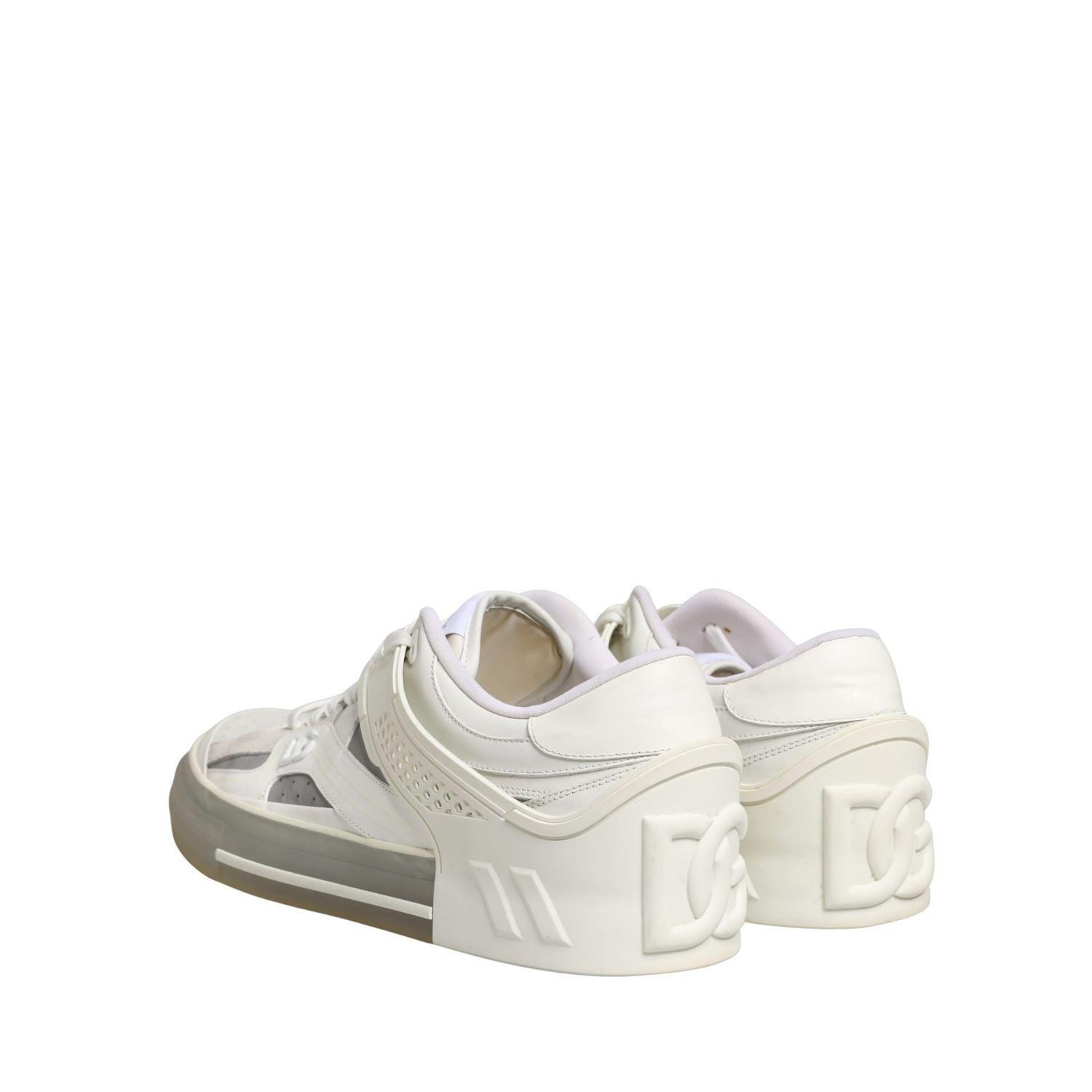Dolce & Gabbana White Low Top Custom 2.Zero Sneakers Shoes