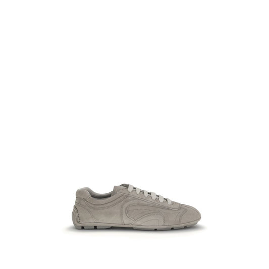 Prada Beige Lamb Ovis Aries Aries Athletic Sneakers