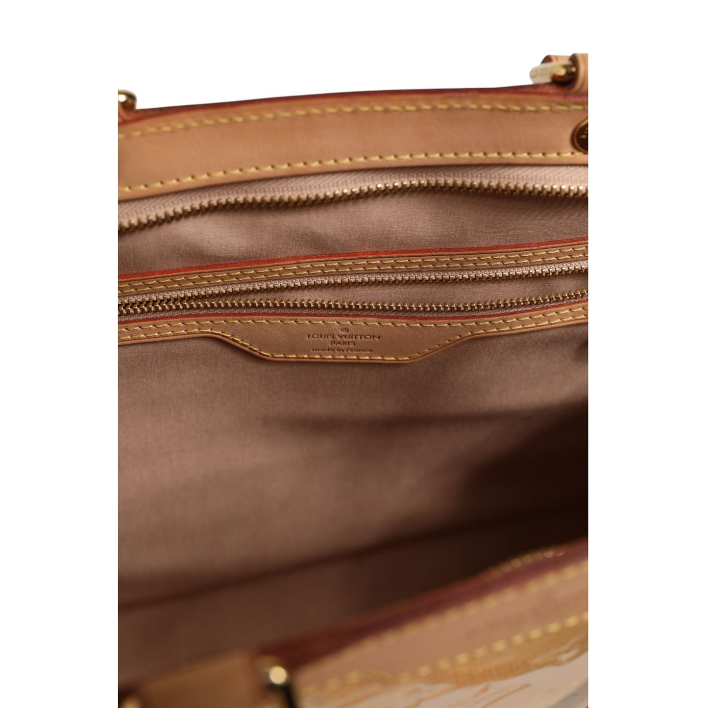 Louis Vuitton Monogram Vernis Brea MM Beige Poudre