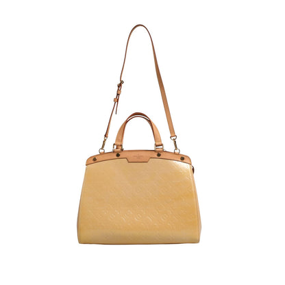 Louis Vuitton Monogram Vernis Brea MM Beige Poudre