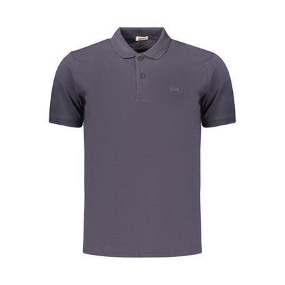 Rifle Blue Cotton Men's Polo