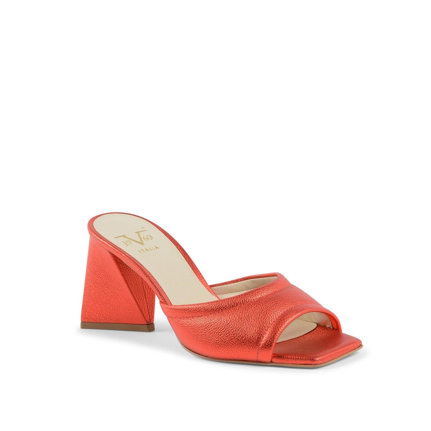 19V69 Italia Multicolor Leather Platform Sandals