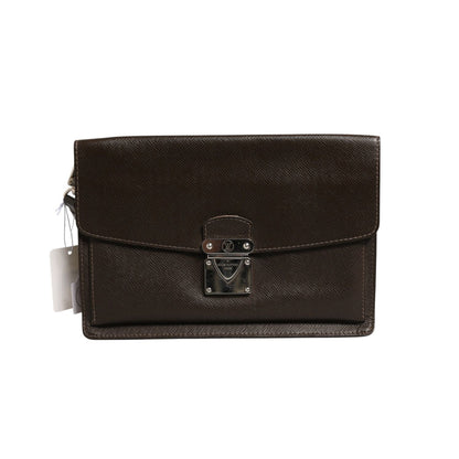 Louis Vuitton Belaia Clutch Taiga Leather