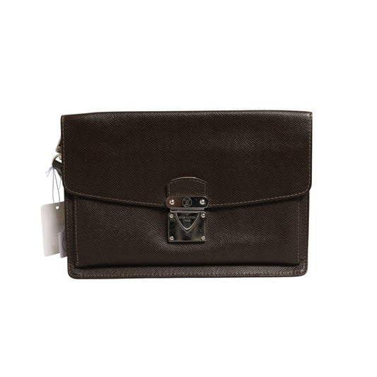 Louis Vuitton Belaia Clutch Taiga Leather