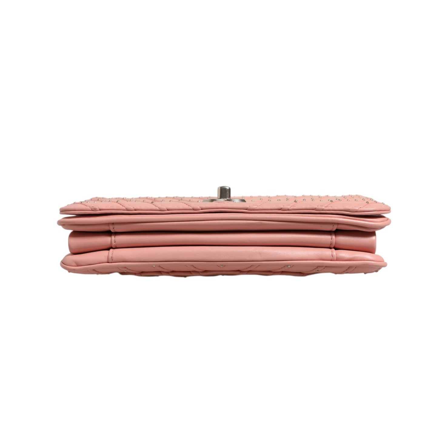 Chanel Small Classic Double Flap Bag Light Pink Chevron