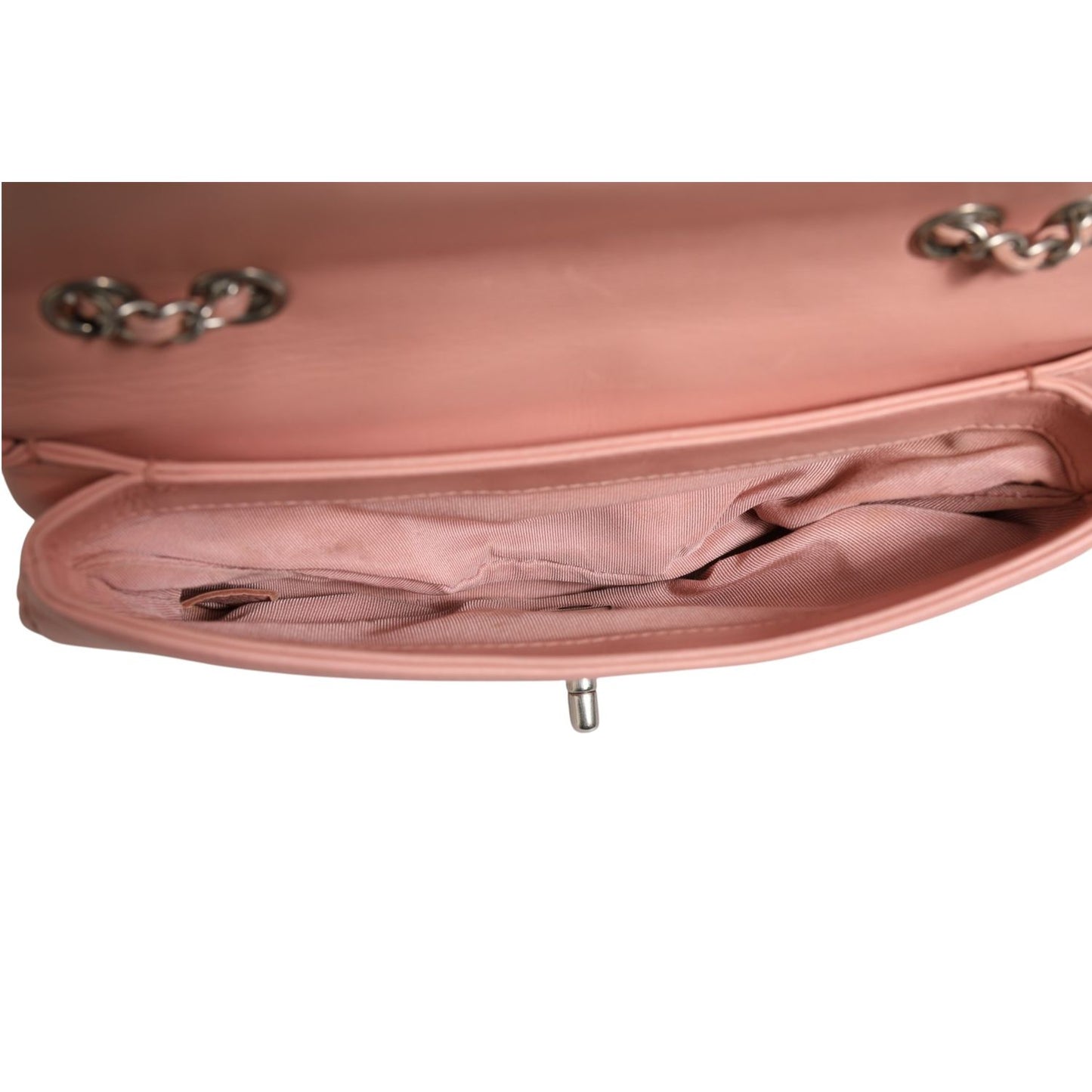 Chanel Small Classic Double Flap Bag Light Pink Chevron