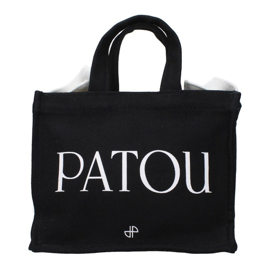 Patou Black Cotton Handbag