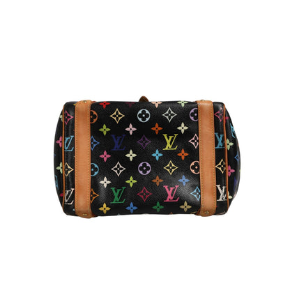 Louis Vuitton Black Monogram Multicolor Canvas Priscilla Handbag