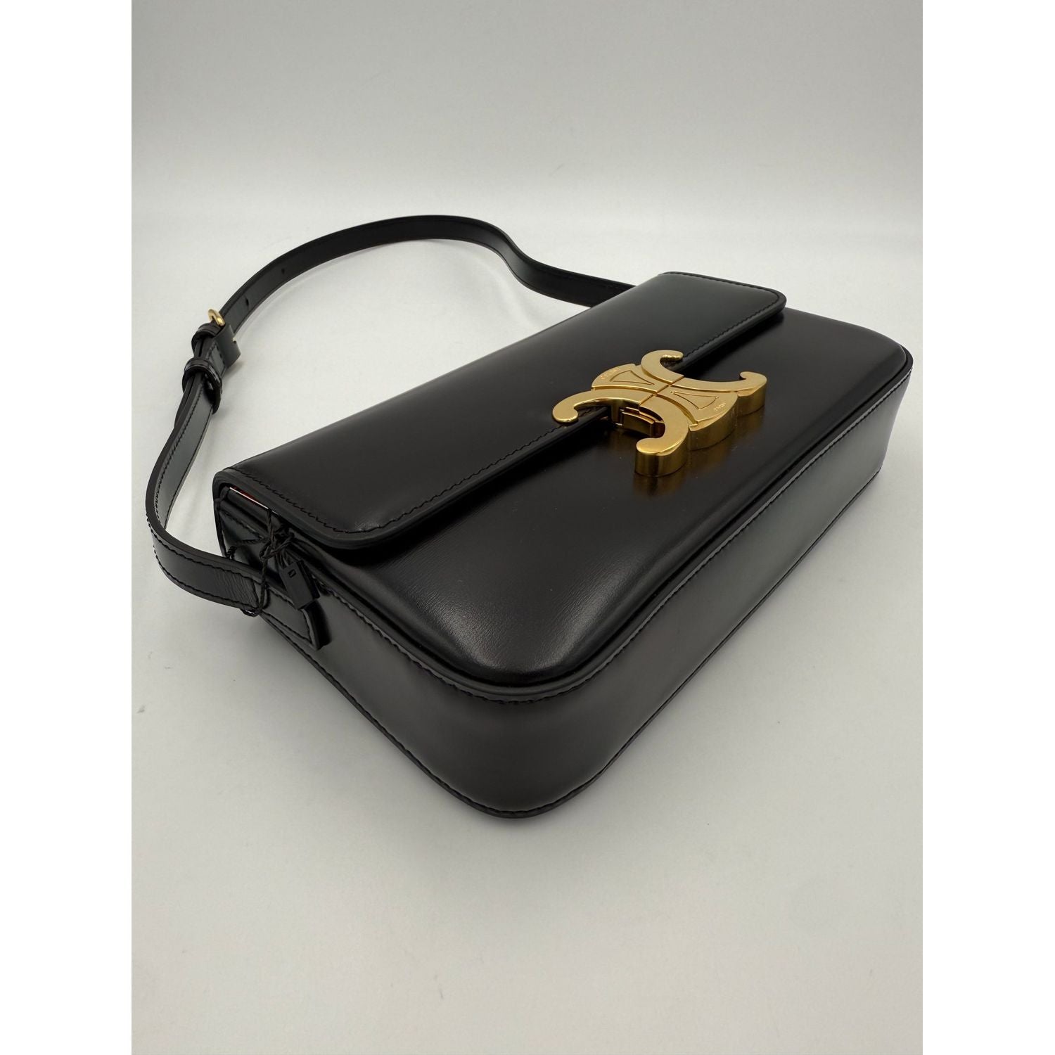 Celine CELINE CLAUDE TRIOMPHE Black Handbag